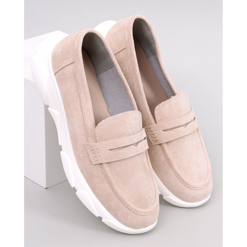 Mocassins à semelles sport de Hicks Beige 1