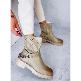 Bottines ajourées Issey beige 4