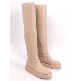 Bottines Baird beiges à semelle épaisse 1
