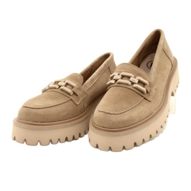Mocassins en daim avec décoration Filippo DP4792/23 BE beige 2
