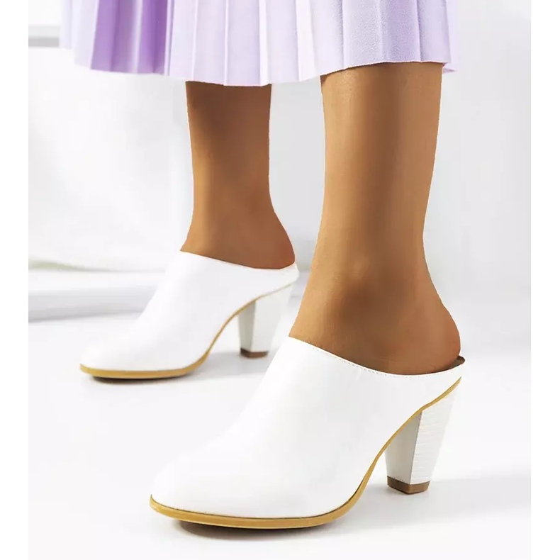 Chaussons blancs sur le poteau de Plotkin 1