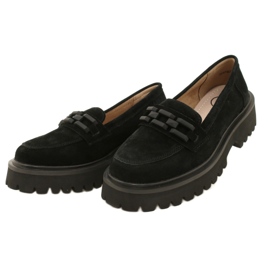 Mocassins en daim Filippo DP4792/23 BK SU le noir 2