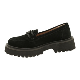 Mocassins en daim Filippo DP4792/23 BK SU le noir 1