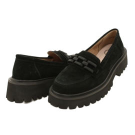 Mocassins en daim Filippo DP4792/23 BK SU noir 3