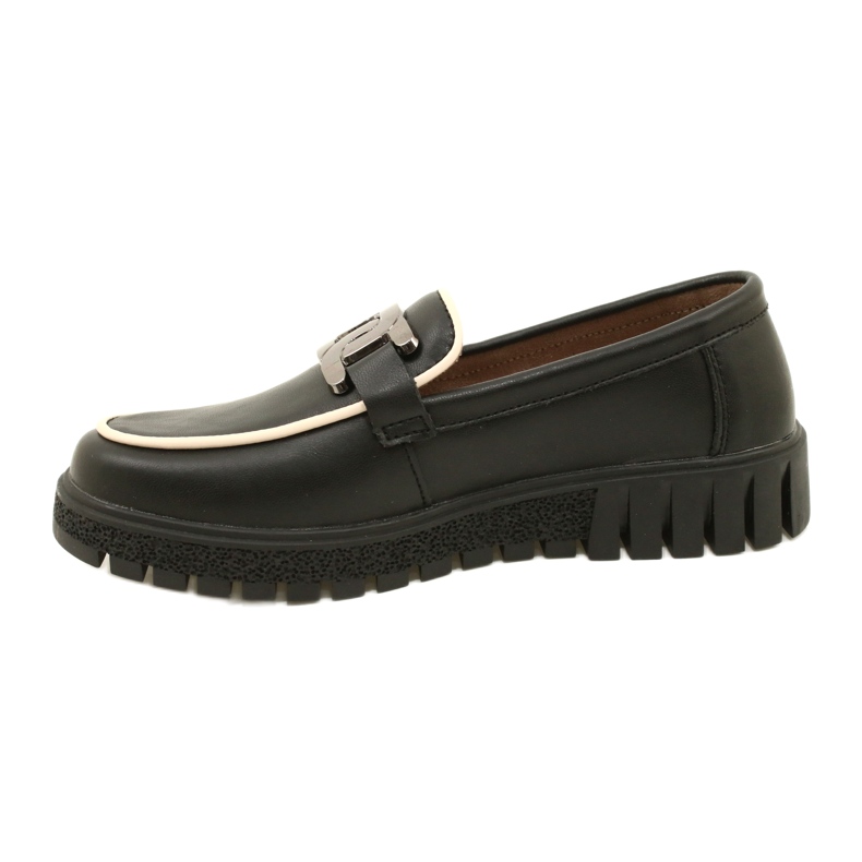 Chaussures en cuir élégantes pour femmes Filippo DP4728/23 BK, noir 1