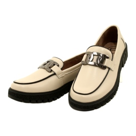 Chaussures élégantes en cuir pour femmes Filippo DP4728/23 BE beige 2 Chaussures élégantes en cuir pour femmes Filippo DP4728/23 BE beige 2