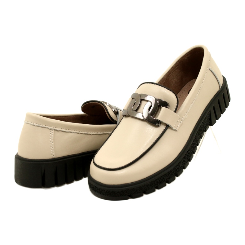 Chaussures élégantes en cuir pour femmes Filippo DP4728/23 BE beige 3 Chaussures élégantes en cuir pour femmes Filippo DP4728/23 BE beige 3