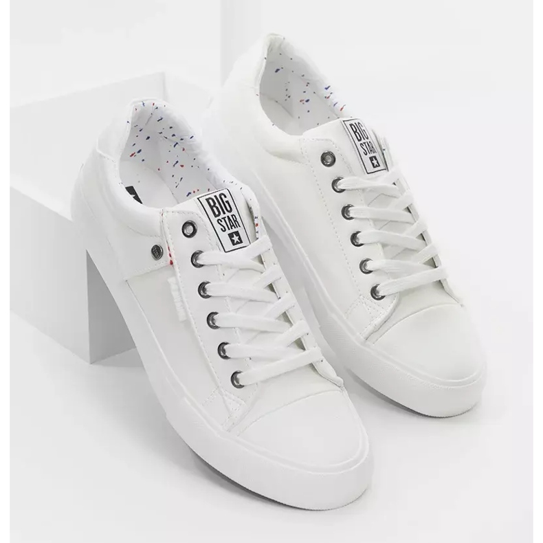 Baskets blanches homme Big Star GG174028 2