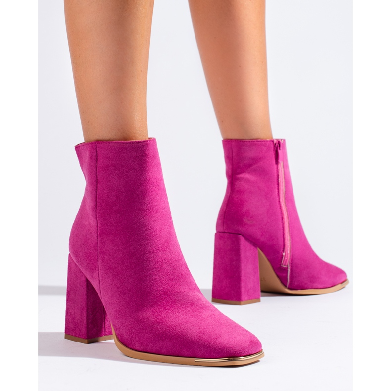 Bottes femme fuchsia sur le poste Shelovet rose 1