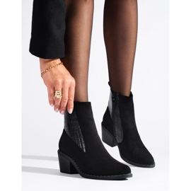 Bottes noires élégantes pour femmes sur le poste Shelovet le noir 1 Bottes noires élégantes pour femmes sur le poste Shelovet le noir 1