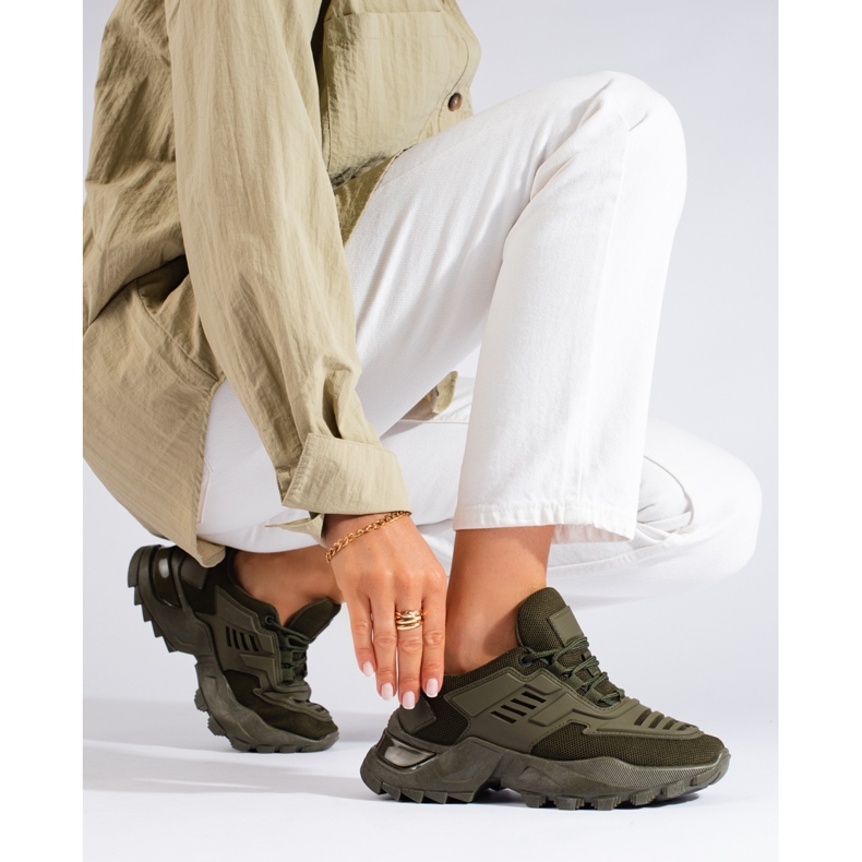 Baskets Shelovet femme vert foncé 1