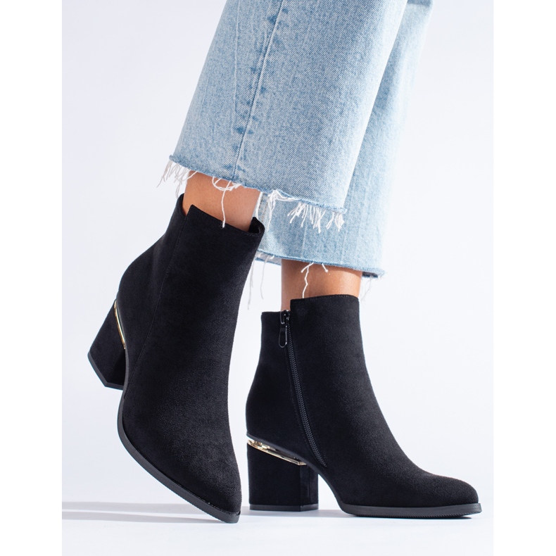 Bottes en daim noir de Shelovet le noir 1