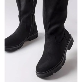 Bottines en daim écologique noir Erin le noir 2