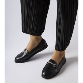 Mocassins noirs avec strass de Paola 1