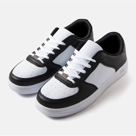 Baskets pour hommes noires et blanches de Cimmaron 1
