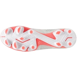 Puma Future Match+ Ll FG/AG 107366 01 chaussures de football blanches avec chaussette 1