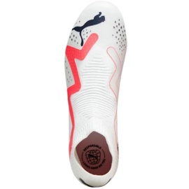 Puma Future Match+ Ll FG/AG 107366 01 chaussures de football blanches avec chaussette 5