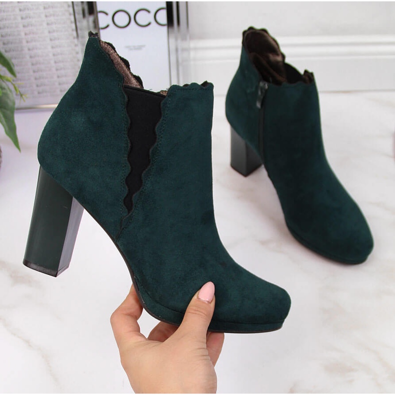 Bottines isolées femme, vert Jezzi FAF125-12 2