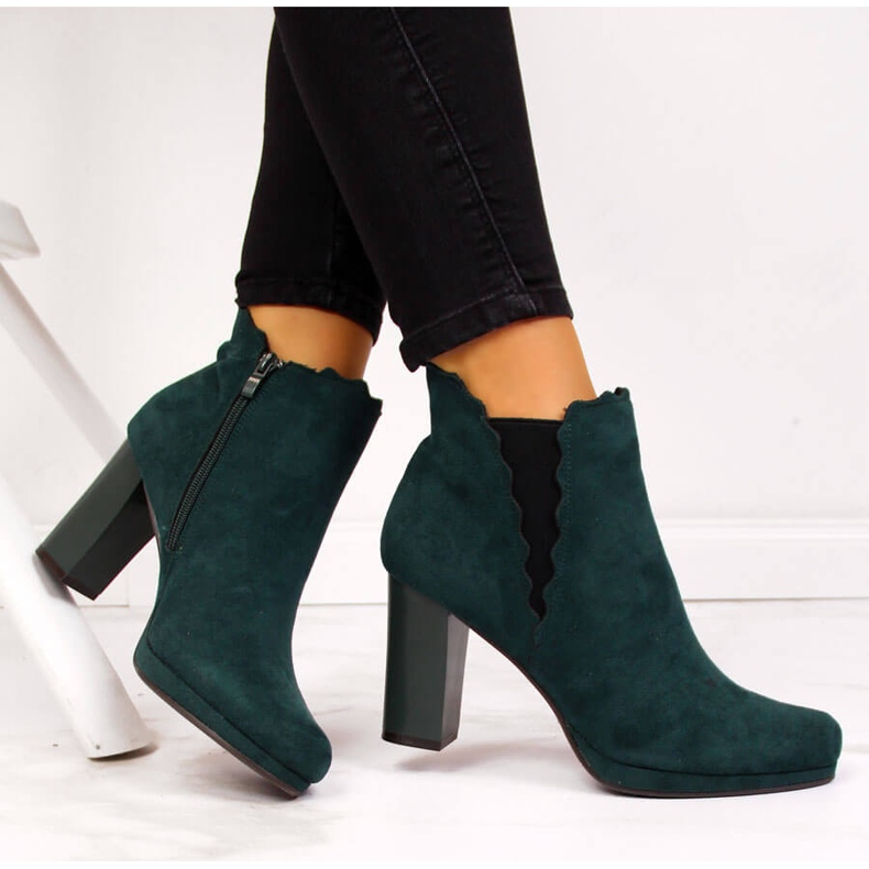 Bottines isolées femme, vert Jezzi FAF125-12 1