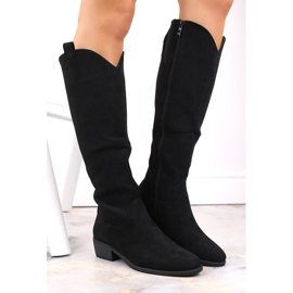 Bottines isolées en daim pour femmes noir Jezzi RMR2353-4 le noir 5