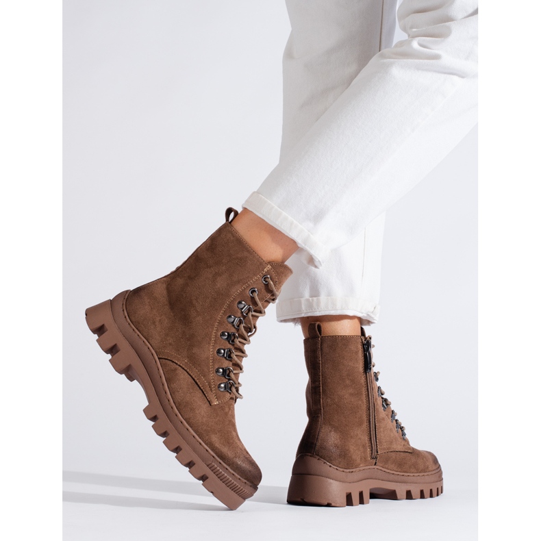 W. Potocki Sacs femme en daim beige par Potocki brun 2