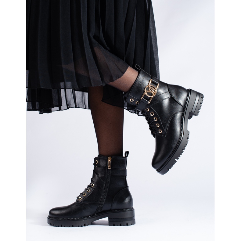 W. Potocki Vêtements de travail pour femmes Potocki en cuir écologique le noir 2 W. Potocki Vêtements de travail pour femmes Potocki en cuir écologique le noir 2