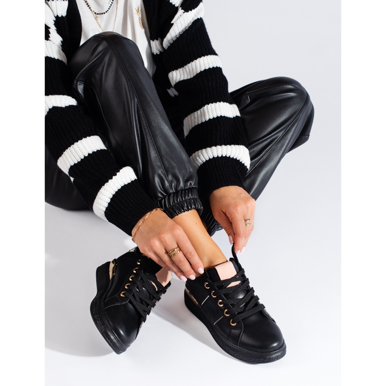 Chaussures de sport femme noires Baskets Shelovet 2