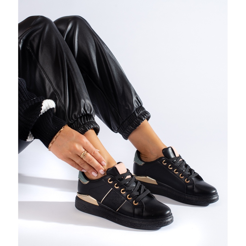 Chaussures de sport femme noires Baskets Shelovet 1