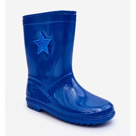 PG3 Bottines en Caoutchouc Enfant Bleu Malvi 1