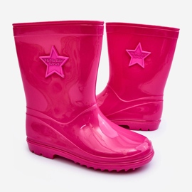 PG3 Bottines en caoutchouc pour enfants Fuchsia Malvi rose 2