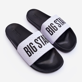 Tongs Homme Big Star MM174320 Blanc et Noir 1