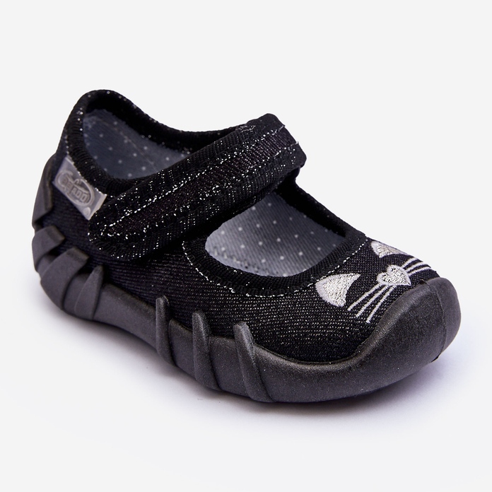 BEFADO S.A. Befado Chaussons Ballerines Chat Brillant 109P234 Noir 1