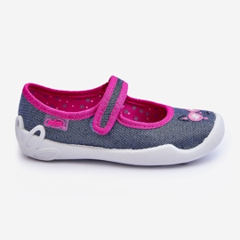 BEFADO S.A. Chaussons Ballerines Enfant Brillant Befado 114X422 Bleu Marine et Rose 2