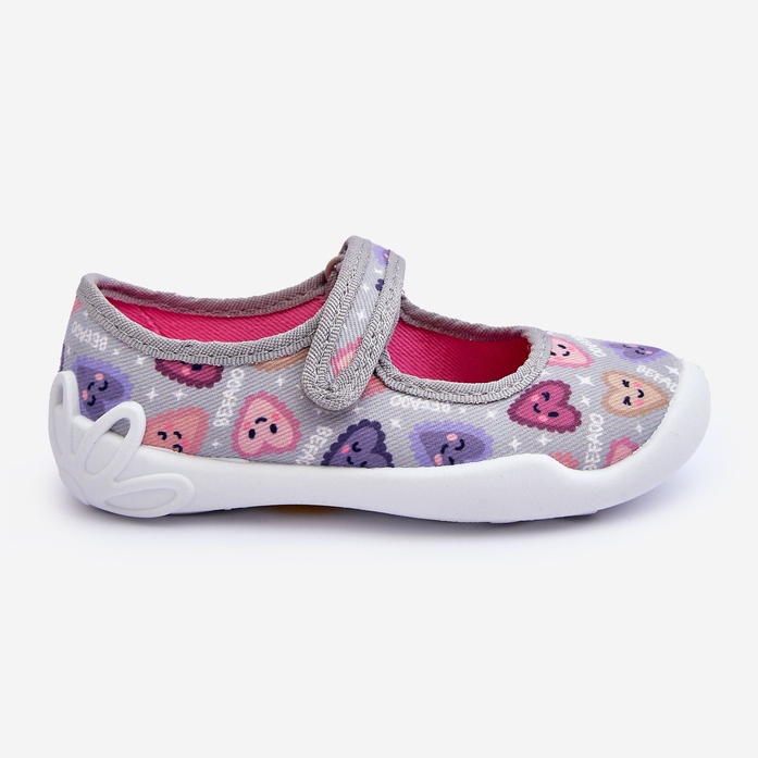 BEFADO S.A. Chaussons ballerines enfant Befado Hearts 114X516 Gris 2
