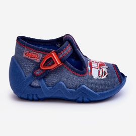 BEFADO S.A. Sandales pour enfants, chaussons Befado, camion de pompiers 217P118, bleu 2 BEFADO S.A. Sandales pour enfants, chaussons Befado, camion de pompiers 217P118, bleu 2