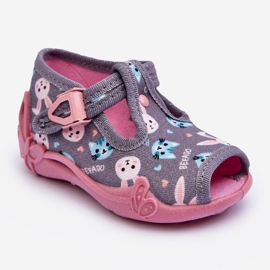 BEFADO S.A. Befado 213P139 Sandales Chaussons Lapin, Gris et Rose 1 BEFADO S.A. Befado 213P139 Sandales Chaussons Lapin, Gris et Rose 1