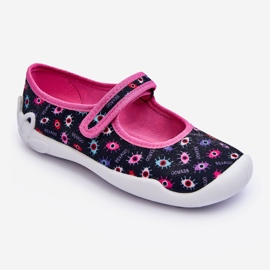 BEFADO S.A. Befado Chaussons Ballerines Fille 114Y518 Bleu Marine et Rose 1 BEFADO S.A. Befado Chaussons Ballerines Fille 114Y518 Bleu Marine et Rose 1
