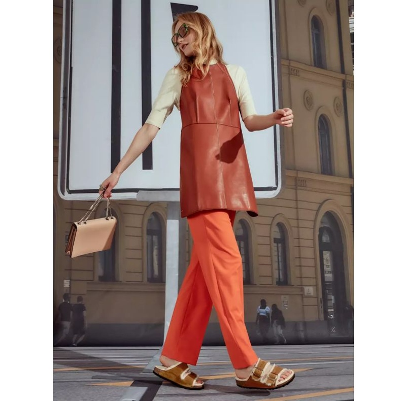 Birkenstock tongs Arizona Shearling Mink W 1001135 brun 2