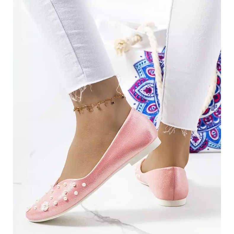 Ballerines roses coupe Silke 2 Ballerines roses coupe Silke 2