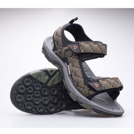 Bergson Benue Randonnée Sandales Homme BRG00127 vert 1 Bergson Benue Randonnée Sandales Homme BRG00127 vert 1