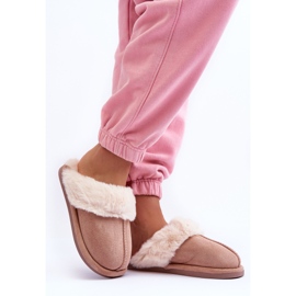 FB3 Chaussons Pinky beiges pour femmes avec fourrure 2