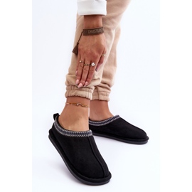 FB3 Chaussons Pour Femmes En Daim Avec Fourrure Noir Polinna le noir 3