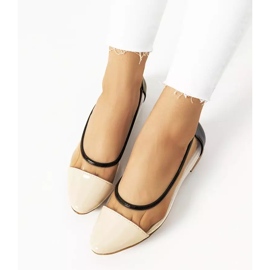 Ballerines Pastella transparentes beiges incolore le noir 1