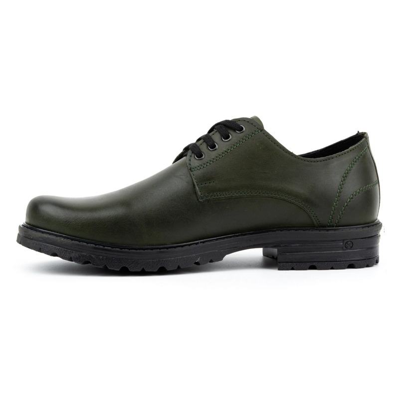 Polbut Chaussures trappeuses en cuir pour hommes 2120 vertes 1