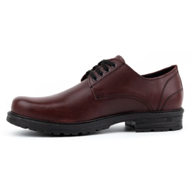 Polbut Chaussure trappeur en cuir homme 2120 bordeaux rouge 1 Polbut Chaussure trappeur en cuir homme 2120 bordeaux rouge 1