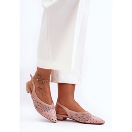 PG1 Ballerines roses à pois pour femmes Adore 1