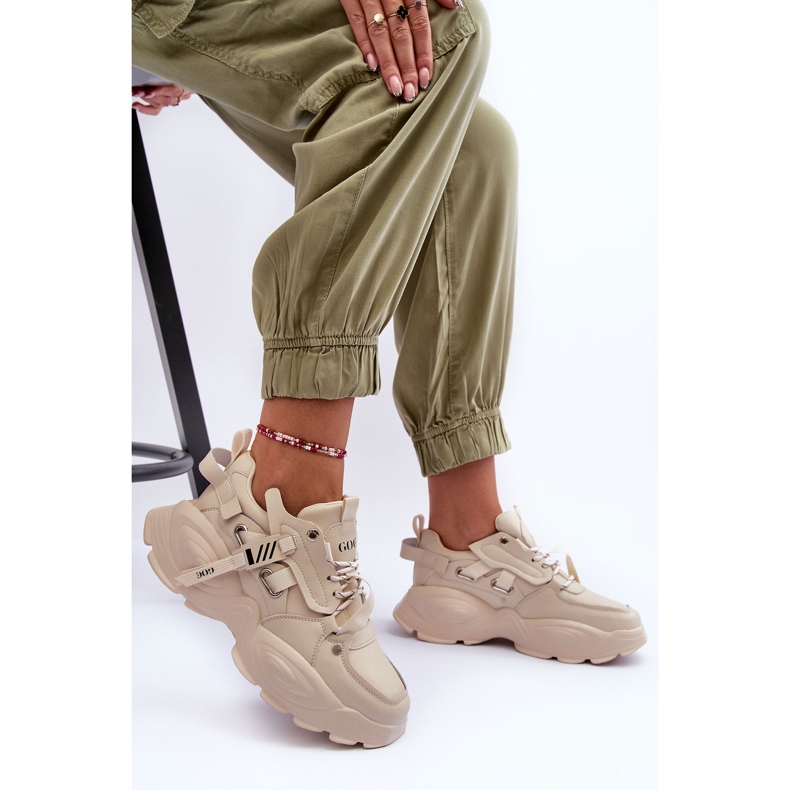 GOE MM2N4015 Baskets de sport, Beige 1