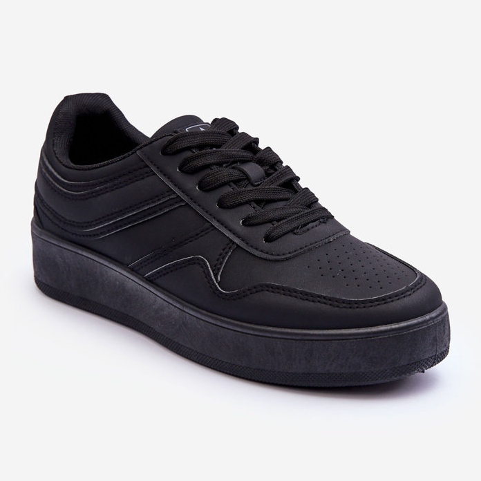 PE1 Chaussures De Sport Pour Femmes Sur Plateforme Noir Pudina 1