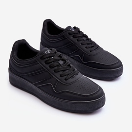 PE1 Chaussures De Sport Pour Femmes Sur Plateforme Noir Pudina 2