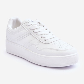 PE1 Chaussures De Sport Pour Femmes Sur Plateforme Blanc Pudina 1